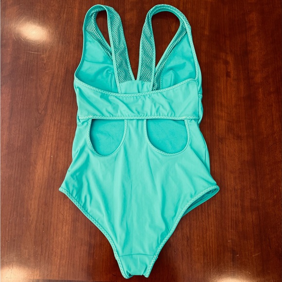 STELLA MCCARTNEY**Turquoise Gorgeous One-Piece Swimsuit**Sm. $389 - Picture 4 of 4